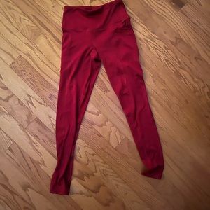 red leggings
